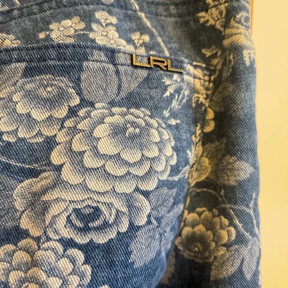 Lauren Ralph Lauren SZ 8 Floral Jeans! - Picture 5 of 13